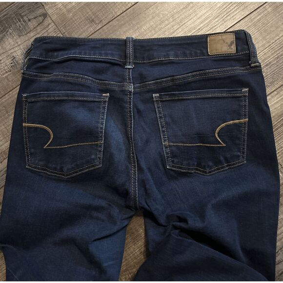 American Eagle Jeans Mid Rise Super Super Stretch Jegging Size 6 - Picture 7 of 7